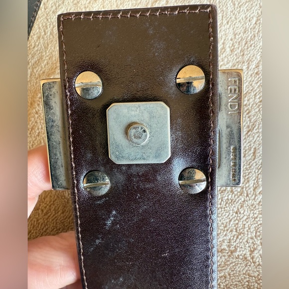 RARE VINTAGE FENDI handbag 🌟 Fendi Zucchino hobo bag in brown GOOD CONDITION! - Picture 10 of 16